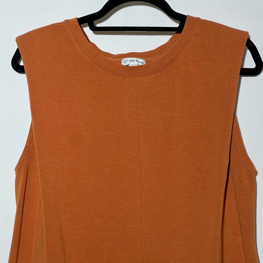 The Drop Women's Mariana Strong-Shoulder Mini Dress Adobe Womens Size Large - Picture 5 of 11